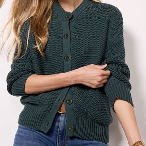 Alex Mill, Nico chunky cardigan, green